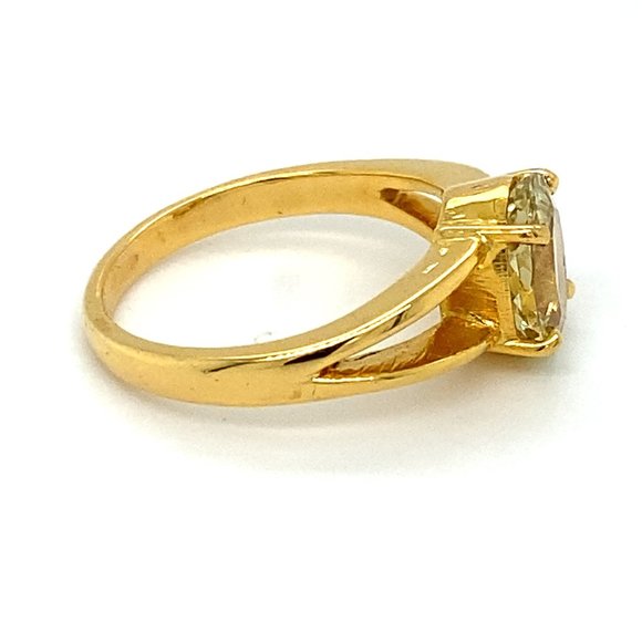 Certified Grossular 2.30ct Solid 18K Gold Ring - Picture 3 of 7